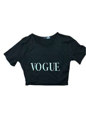 Vogue Black Crop Top